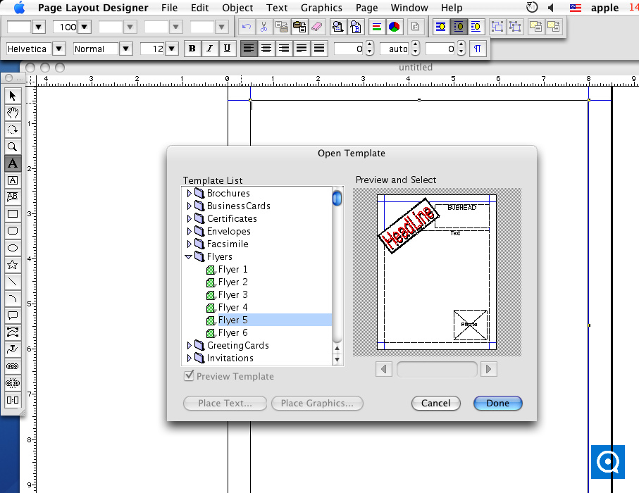 Page Layout Designer 2.2 : Main window