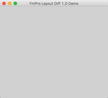 FmPro Layout Diff 1.0 : Main window
