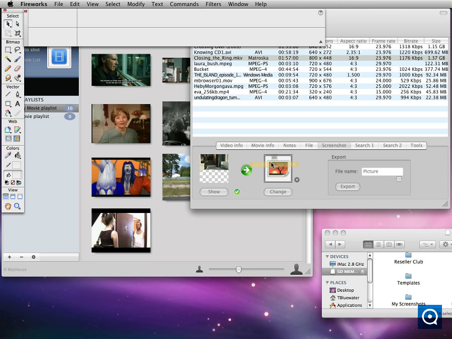 Movie2Browse 1.7 : Mac software Movie2Browse