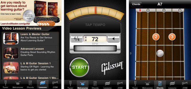 Gibson Learn & Master Guitar Application 1.0 : Main Window