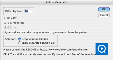 Sudoku Generator Lite 1.0 : Main window