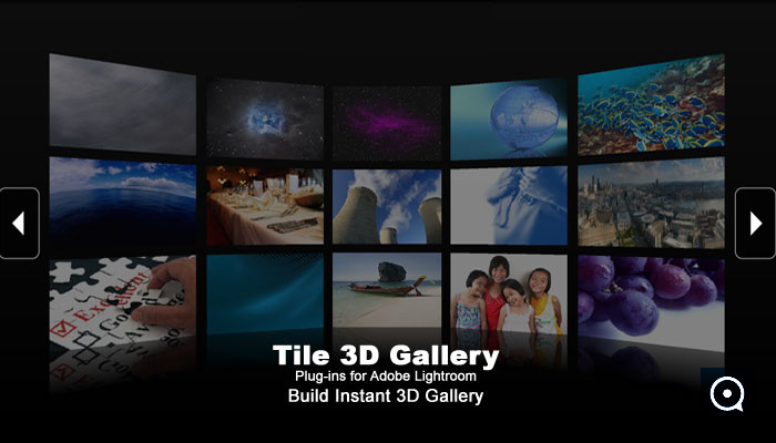 Tile 3D Gallery Plugins 1.1 : Main window