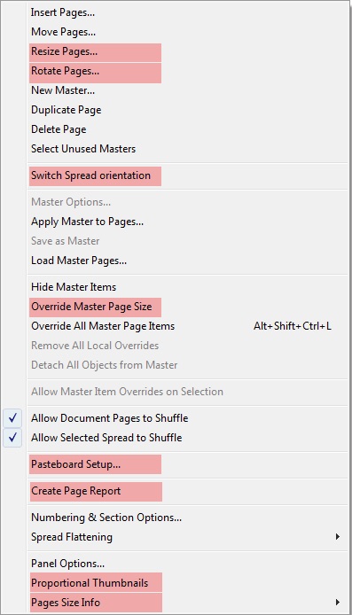 Page Control for Adobe InDesign 2.2 : Main window