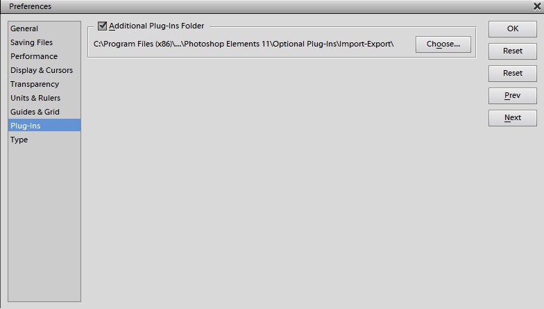 Adobe Photoshop Legacy Optional Plug-Ins 1.0 : Main window