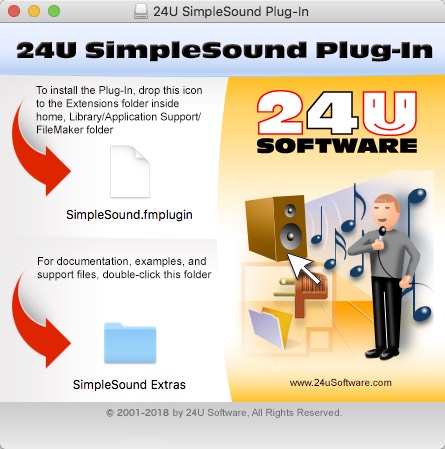 24U SimpleSound Plug-In 4.1 : Main Window