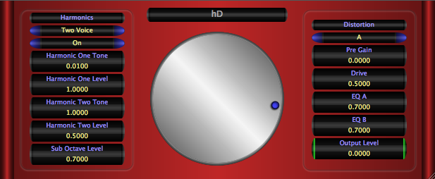 hD Audio Unit 1.1 : Main Window