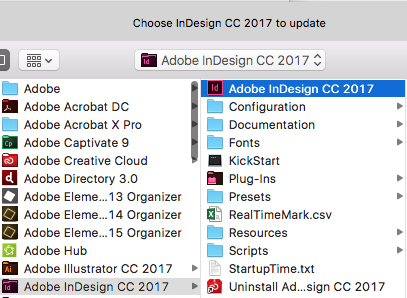 Adobe InDesign Text Update 2.0 : Main Window