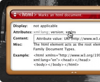 fcXHMTL Reference widget attribute popup screenshot