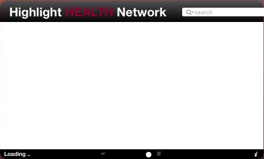 Highlight HEALTH Network RSS 2.1 : Main window