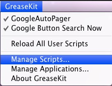 GreaseKit 1.7 : Main window