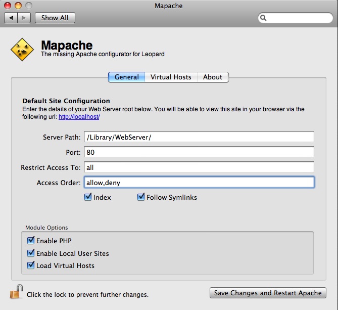 Mapache 0.1 beta : Main window