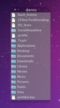 Backdrop Folders 1.3 : Main Window