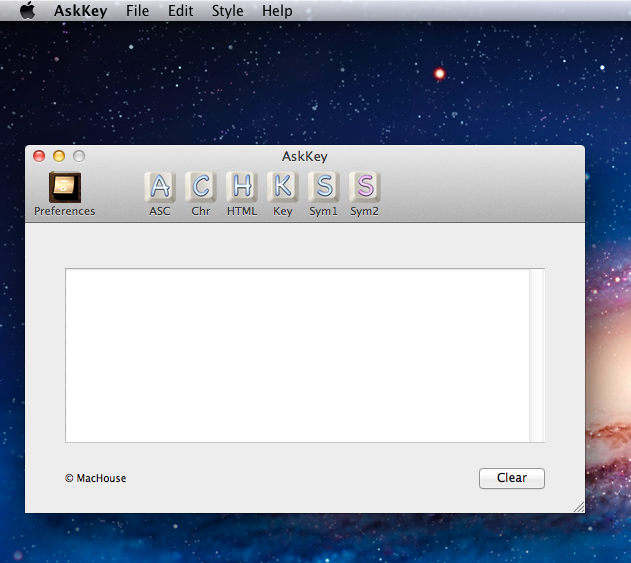 AskKey 1.4 : Main window