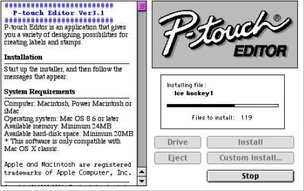 P-touch Editor : About