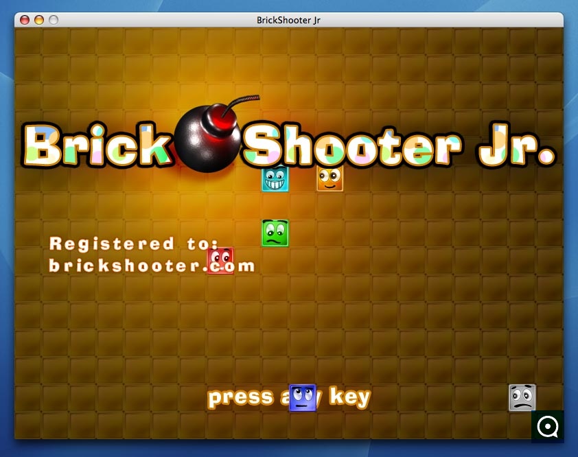 BrickShooter Jr. 1.1 : Main window