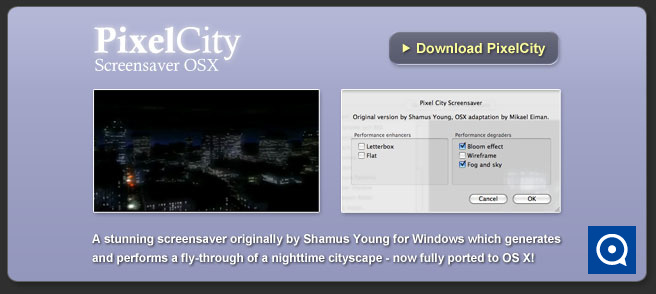 PixelCity Screensaver 1.1 : PixelCity Screensaver for OS X