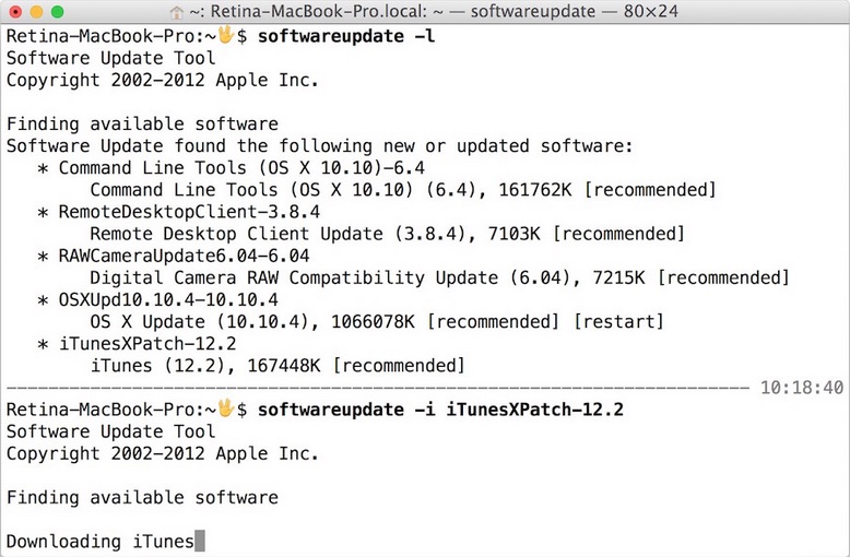 MacBook Air Update 1.0 : Main window