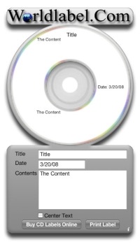 iLabel-it CD 1.0 : Main window
