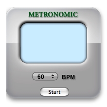 Metronome Widget 0.4 : Main Window