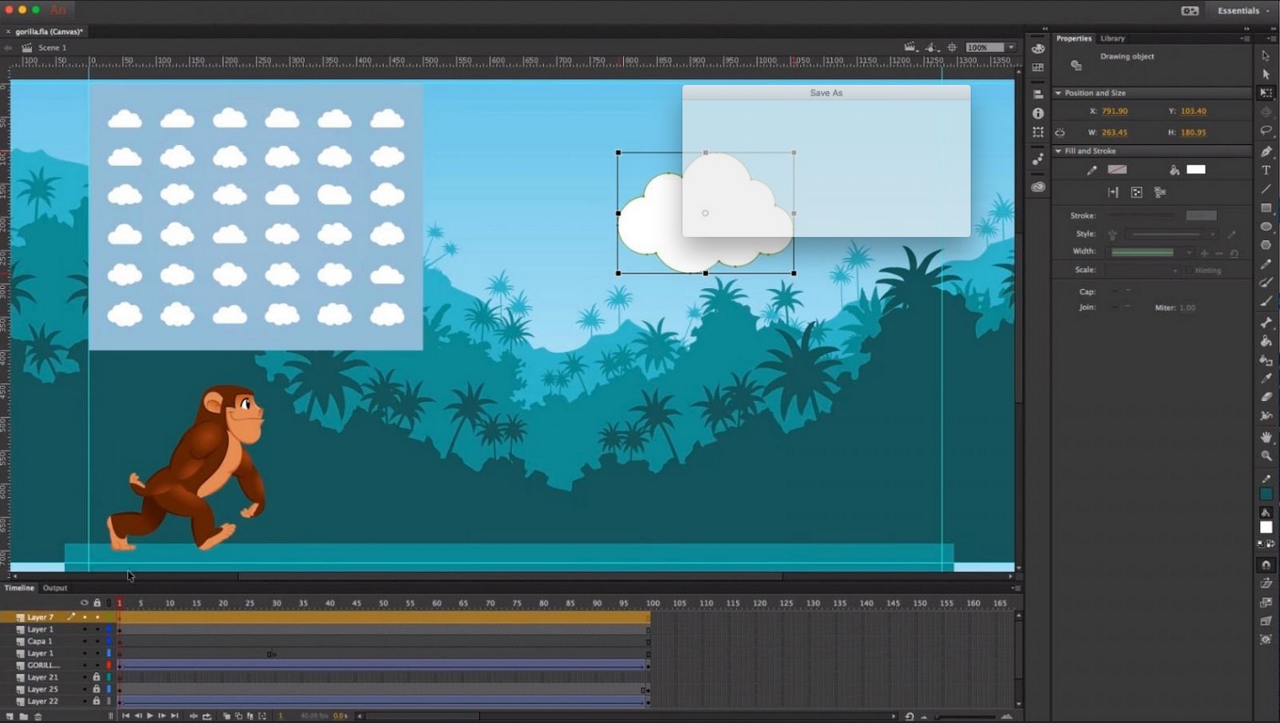 Adobe Animate CC 2015.2 : Main window