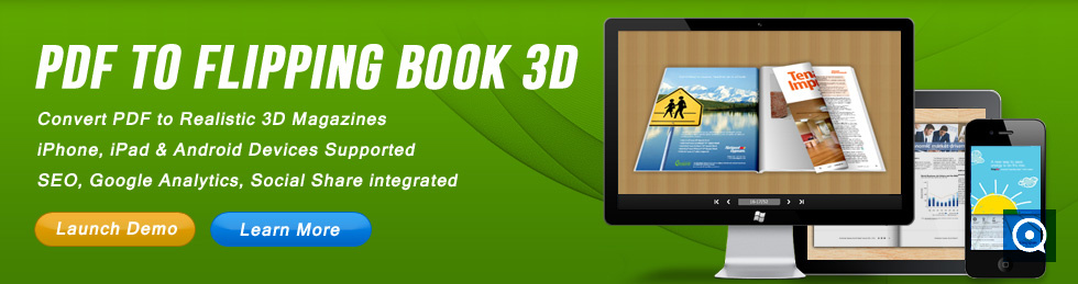 PDF to Flipping Book 3D 2.1 : Main window