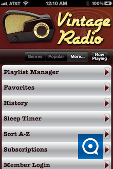 Vintage Radio Shows 2.0 : iPhone App