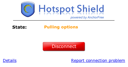 Hotspot Shield 1.3 : Connecting