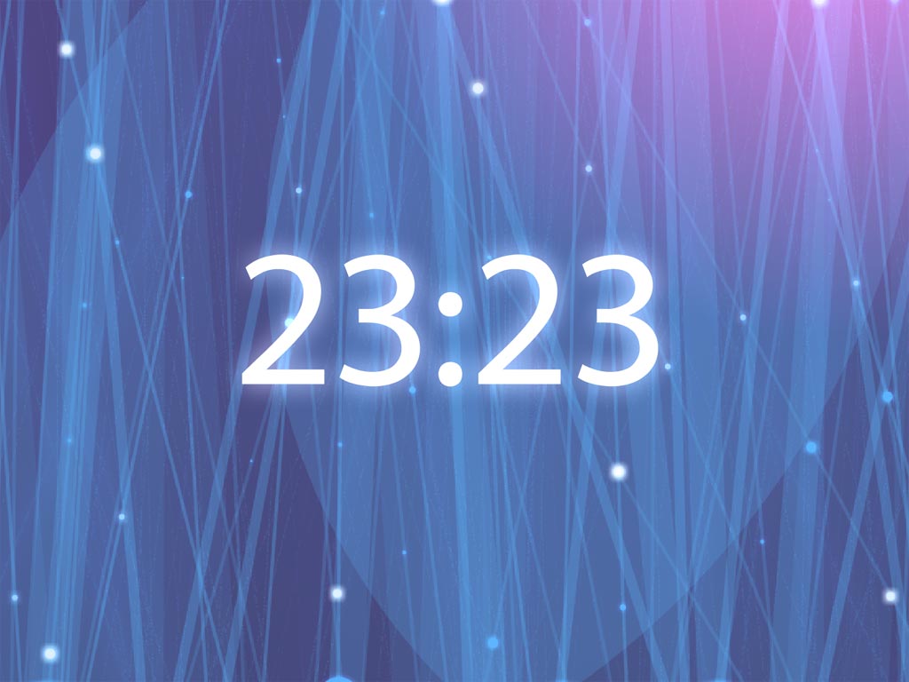 7art Radiating Clock screensaver 2.8 : General view