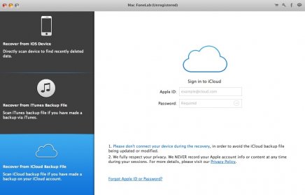 iCloud Recovery Mode