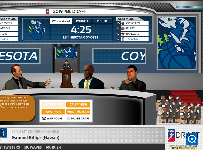 Draft Day Sports: Pro Basketball 2 demo 1.0 : Main window