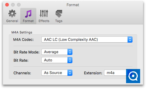 To M4A Converter Free for Mac 1.0 : Main window