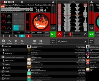 DEX 3 RE DJ mixing software screen shot