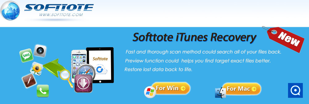 Softtote iTunes Recovery Free 1.1 : Main window