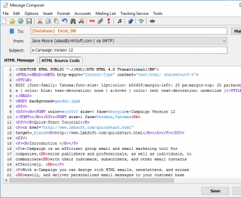 HTML Source Code Editor with Syntax Highlighting