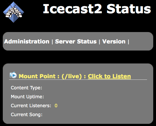 icecast 2.4 : Main image