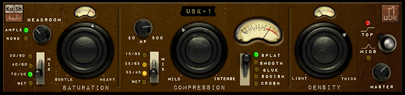 Kush Audio UBK-1 1.0 : Main window