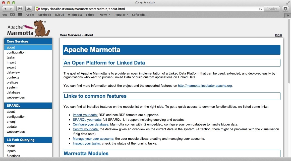 Apache Marmotta 3.3 : Main image