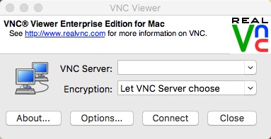 VNC Viewer Enterprise Edition 4.6 : Main window