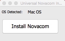 Universal Novacom Installer 1.3 : Main view