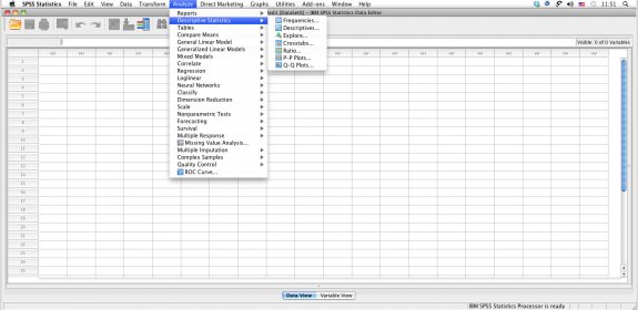 Statistics - Context Menu