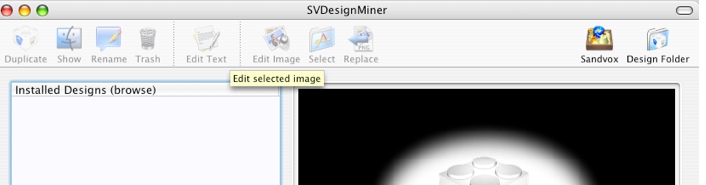 SVDesignMiner 2.0 : Main window