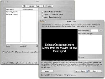 VCD and MPEG Tools Folder 2.8 : Main window