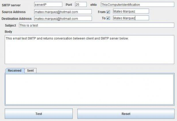SMTP Generator 2.0 : Main Window