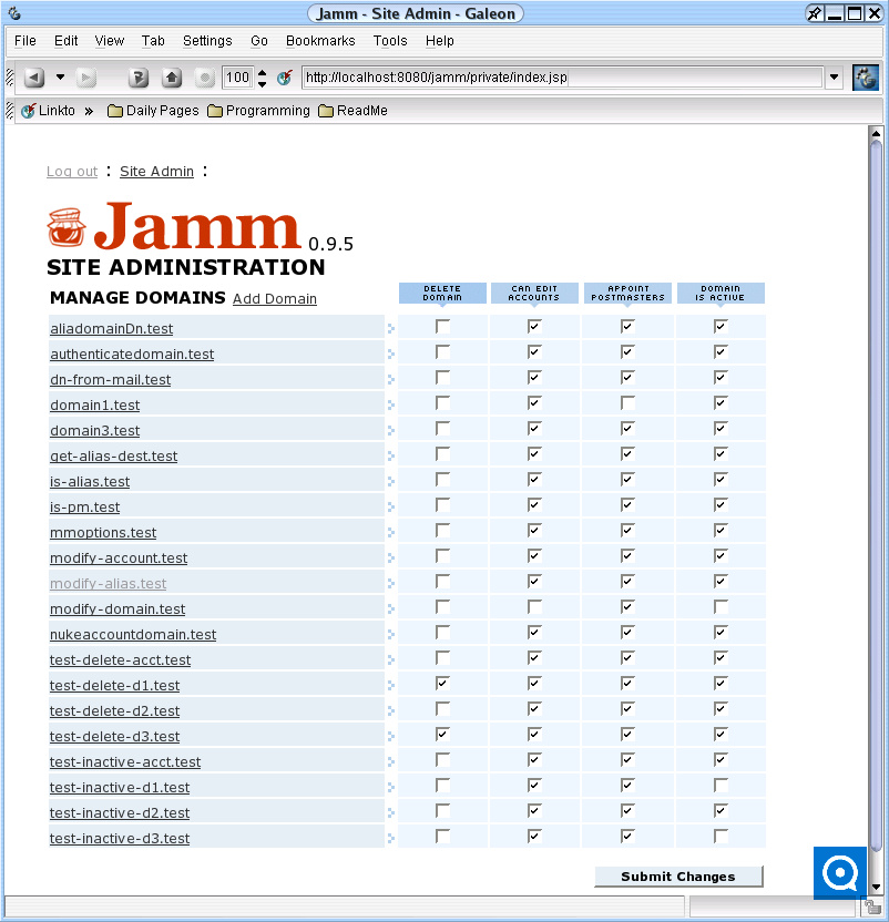 Jamm 0.9 : Main window