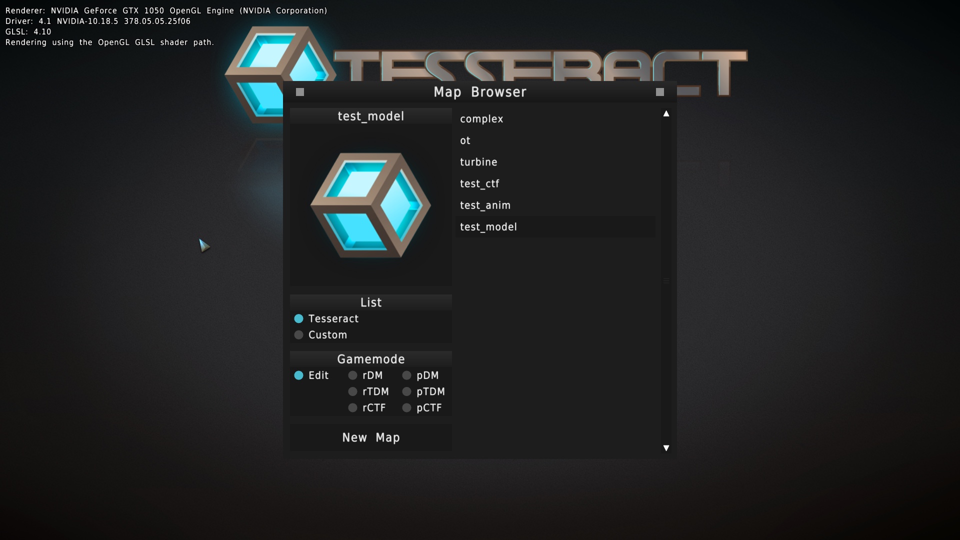 Tesseract 1.4 : Main Window