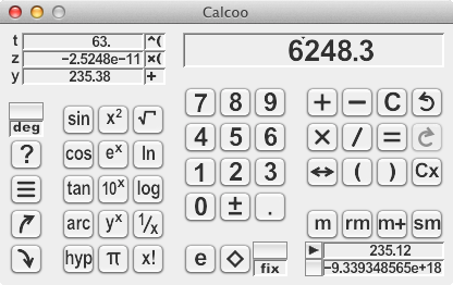 Calcoo 2.1 : Main window