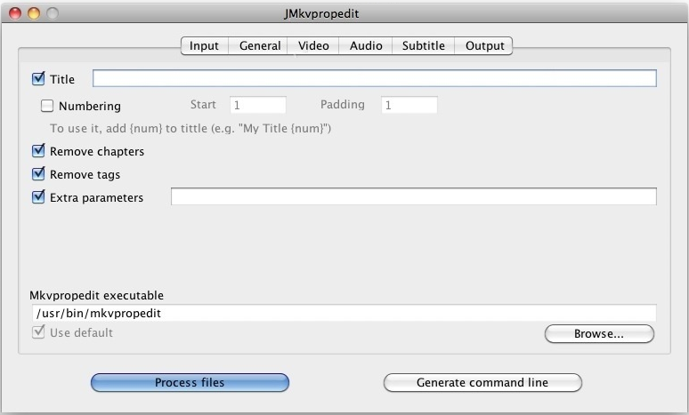 JMKvpropedit 1.3 : Main window