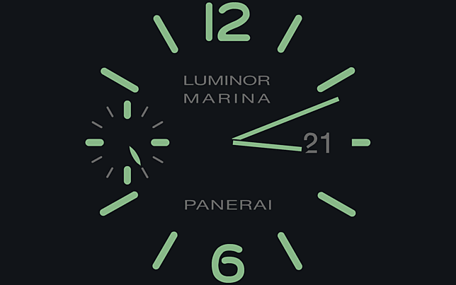 Luminor Marina 1.0 : Screensaver view