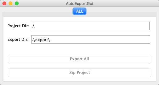 AutoExport 3.0 : Main Window