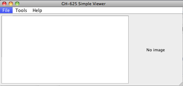 GH-625 Simple Viewer 0.1 : Main window
